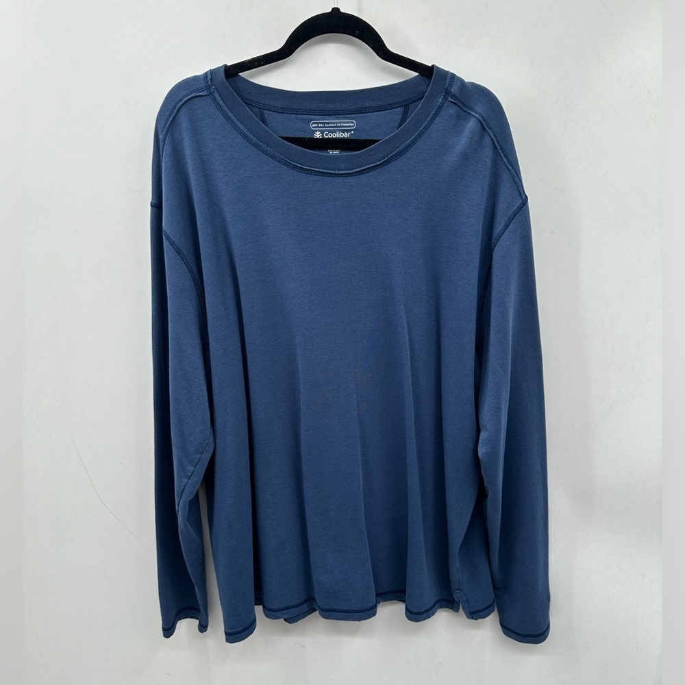 XXL COOLIBAR UPF Protection 50+ men blue long sleeve activewear outdoor tunic